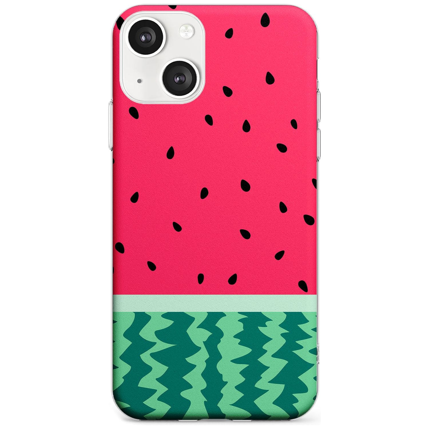 Full Watermelon Print Phone Case iPhone 13 / Clear Case,iPhone 13 Mini / Clear Case,iPhone 14 / Clear Case,iPhone 14 Plus / Clear Case Blanc Space