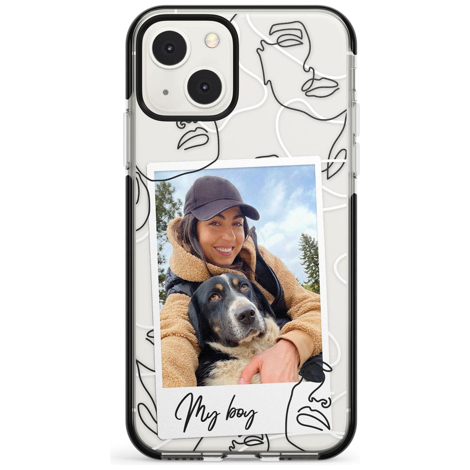 Personalised Snake Instant PhotoPhone Case for iPhone 13 Mini