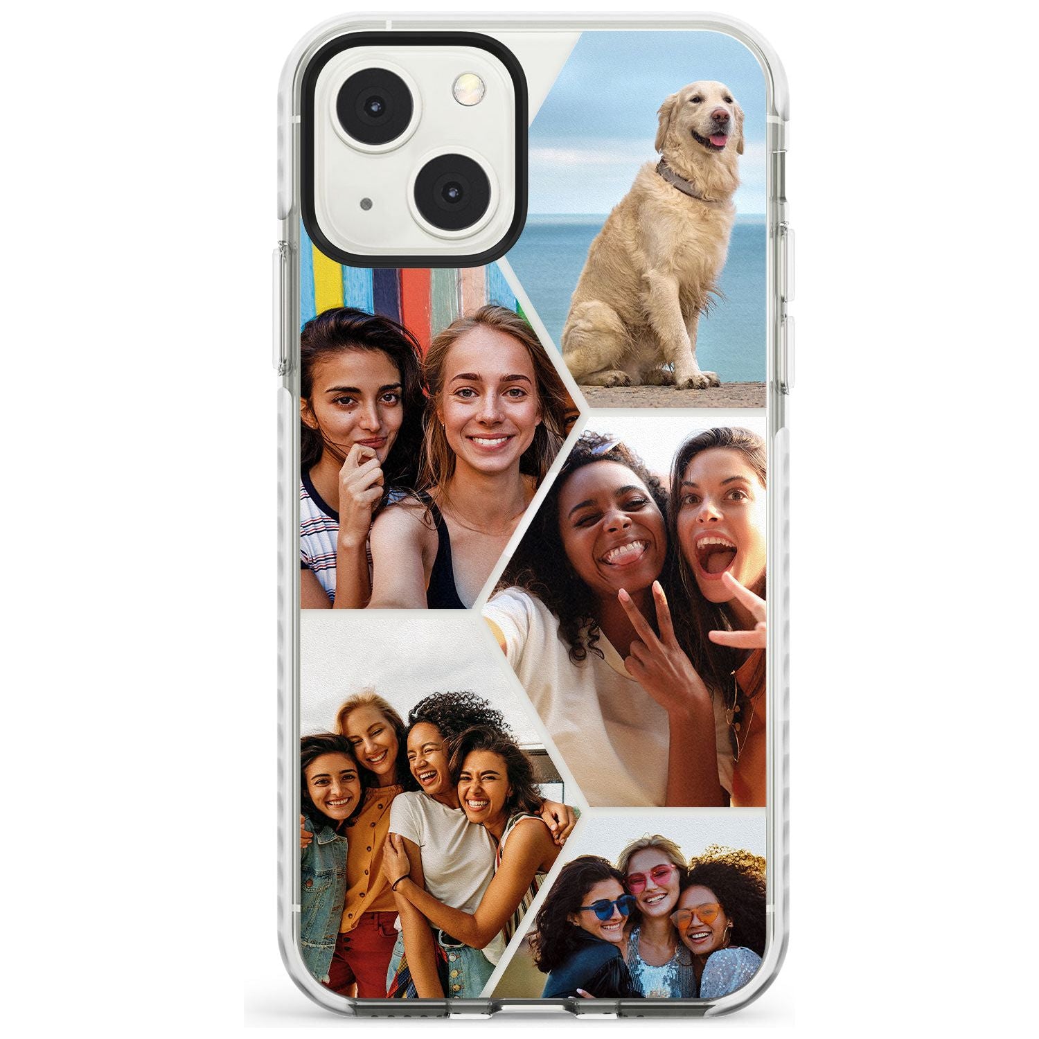 Personalised Heart Photo GridPhone Case for iPhone 13 Mini