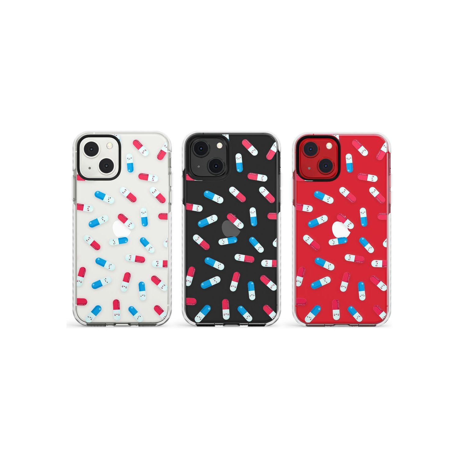Kawaii Pill PatternPhone Case for iPhone 13 Mini