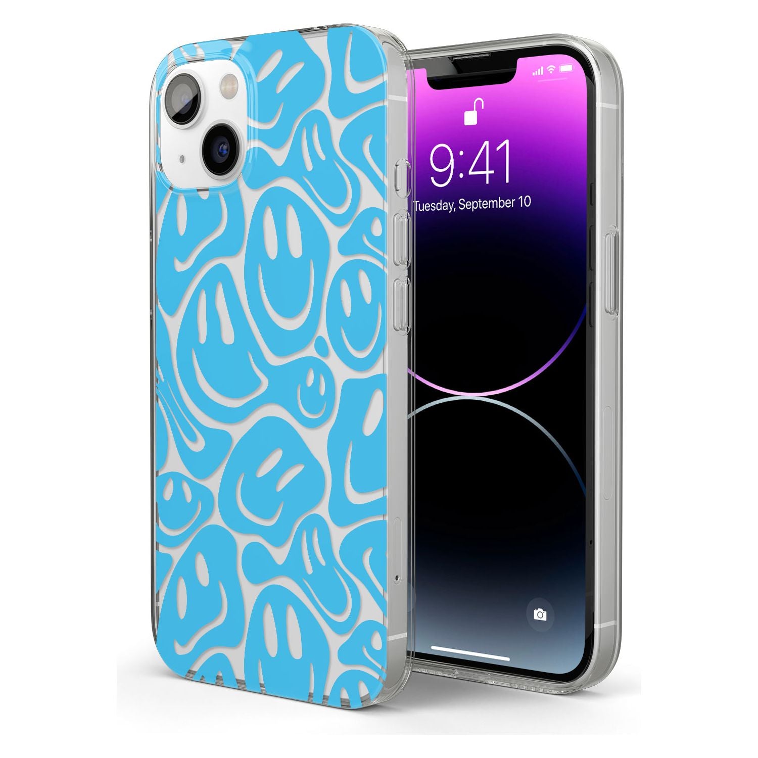 Blue Acid FacesPhone Case for iPhone 13 Mini