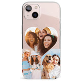 Personalised Heart Photo GridPhone Case for iPhone 13 Mini