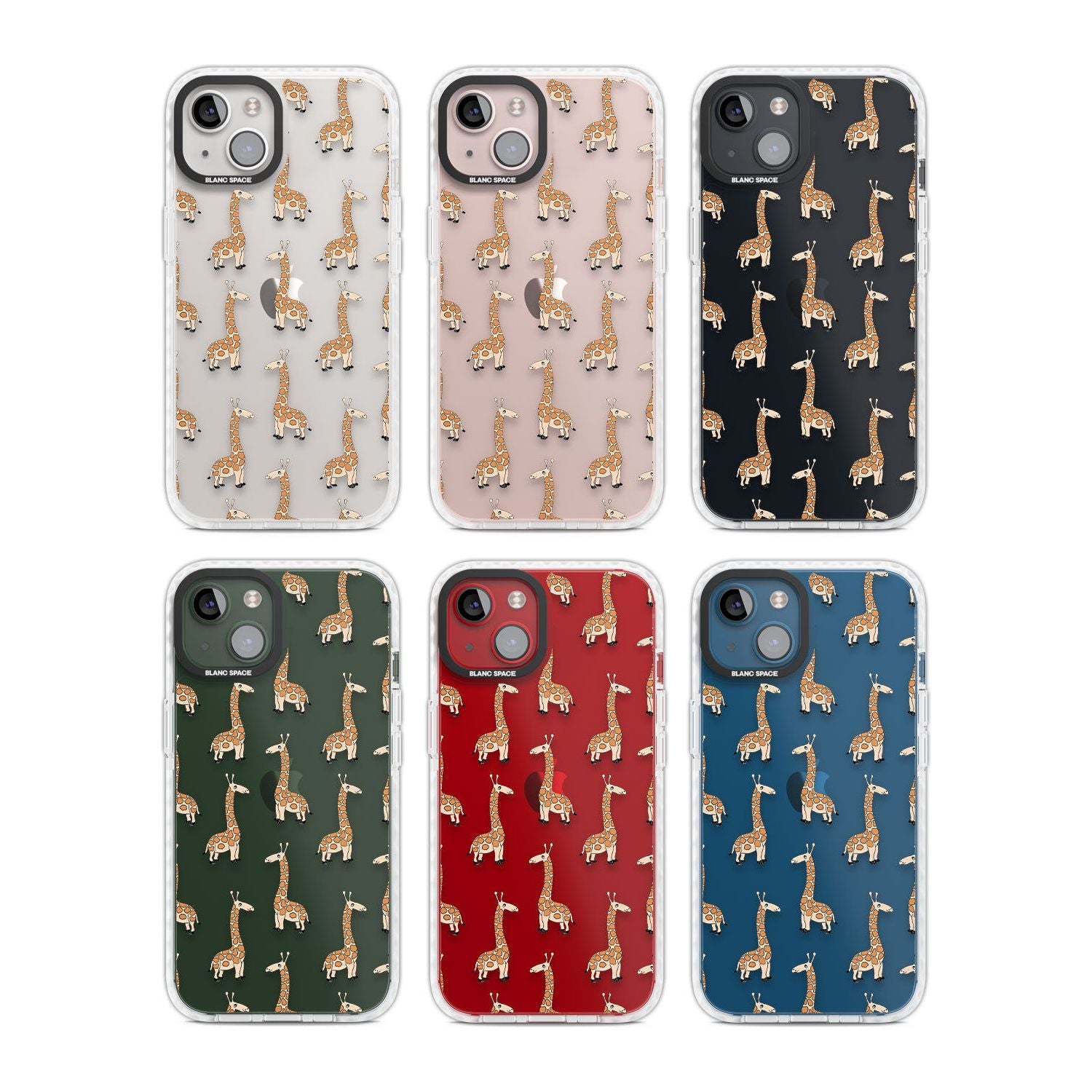 Cute Giraffe Pattern Clear