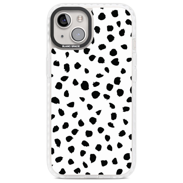 Dalmatian Print Phone Case iPhone 13 / Impact Case,iPhone 14 / Impact Case,iPhone 15 Plus / Impact Case,iPhone 15 / Impact Case Blanc Space