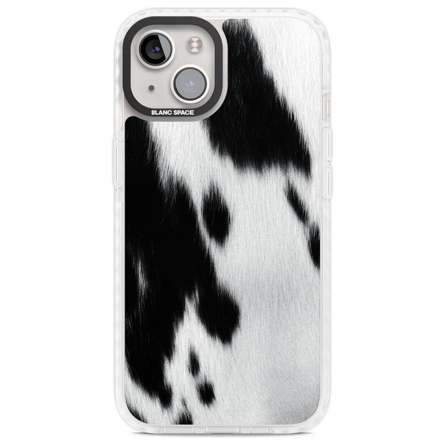 Designer Fashion Cowhide Phone Case iPhone 13 / Impact Case,iPhone 14 / Impact Case,iPhone 15 / Impact Case,iPhone 15 Plus / Impact Case Blanc Space