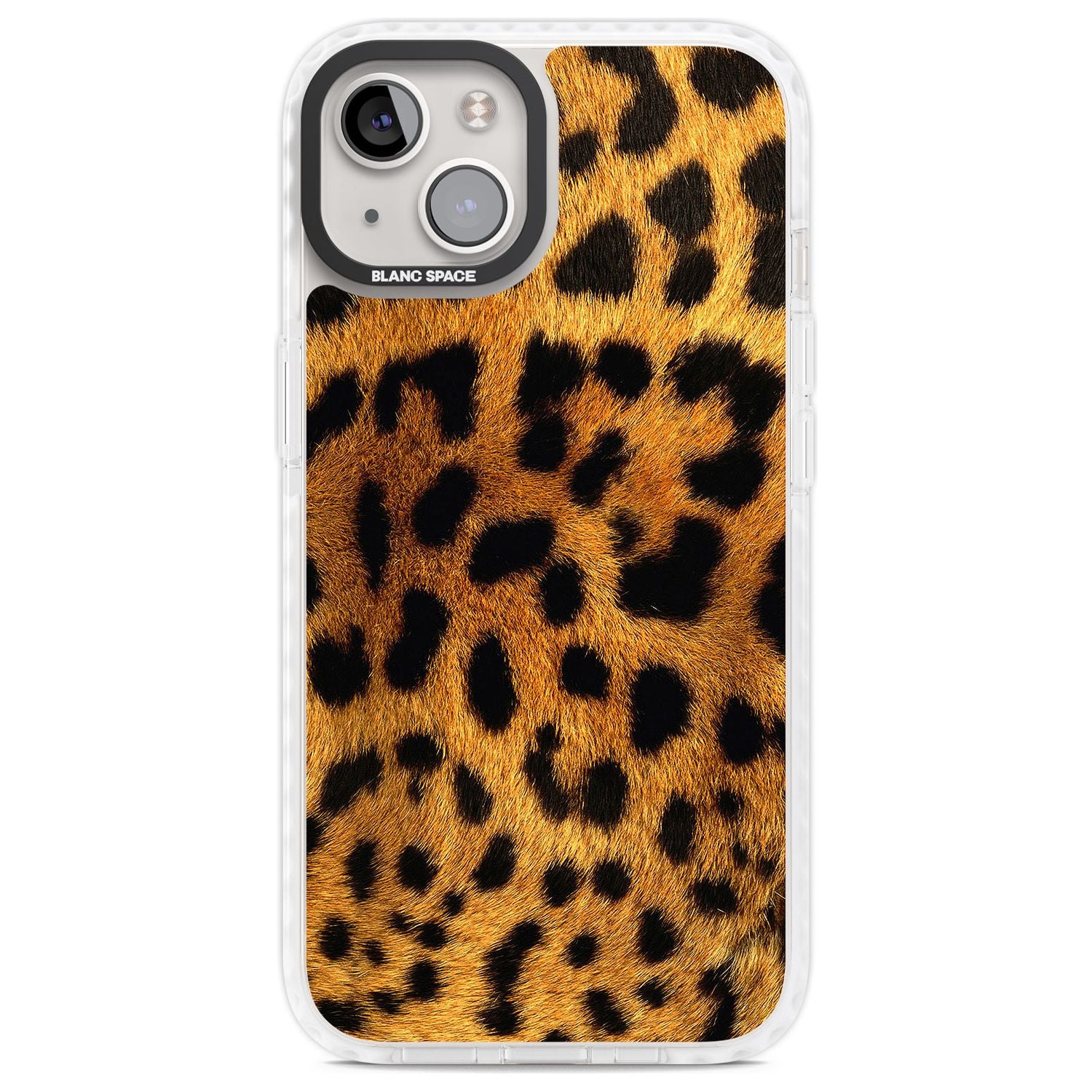 Leopard Print Phone Case iPhone 13 / Impact Case,iPhone 14 / Impact Case,iPhone 15 Plus / Impact Case,iPhone 15 / Impact Case Blanc Space