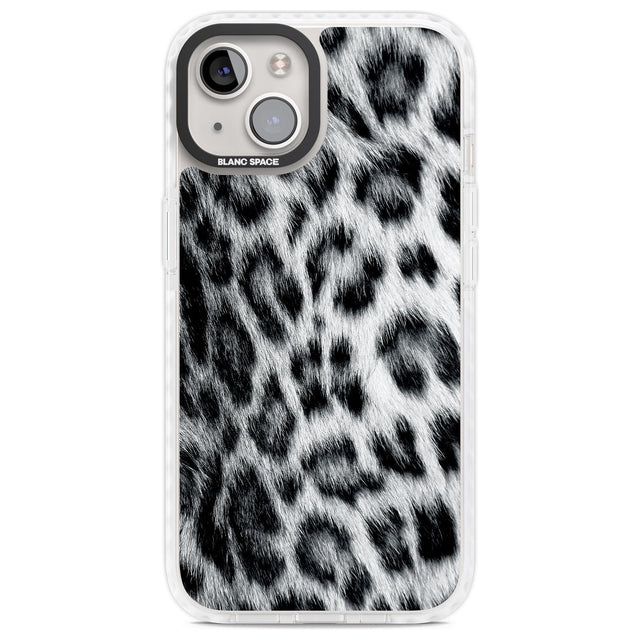 Animal Fur Pattern - Snow Leopard Phone Case iPhone 13 / Impact Case,iPhone 14 / Impact Case,iPhone 15 / Impact Case,iPhone 15 Plus / Impact Case Blanc Space