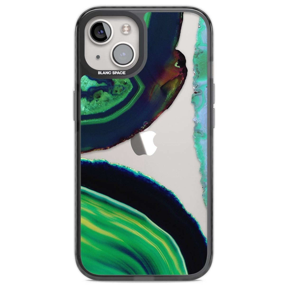 Green & Navy Gemstone Crystal Clear Design Phone Case iPhone 12 / Black Impact Case,iPhone 13 / Black Impact Case,iPhone 12 Pro / Black Impact Case,iPhone 14 / Black Impact Case,iPhone 15 Plus / Black Impact Case,iPhone 15 / Black Impact Case Blanc Space