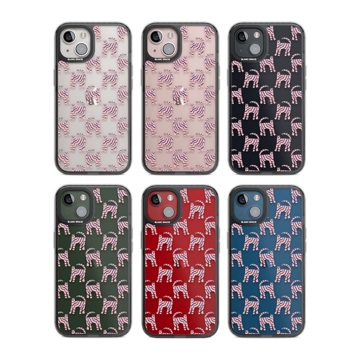 Pink And Blue Cat Pattern