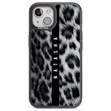 Personalised Snow Leopard Print Custom Phone Case iPhone 12 / Black Impact Case,iPhone 13 / Black Impact Case,iPhone 12 Pro / Black Impact Case,iPhone 14 / Black Impact Case,iPhone 15 Plus / Black Impact Case,iPhone 15 / Black Impact Case Blanc Space