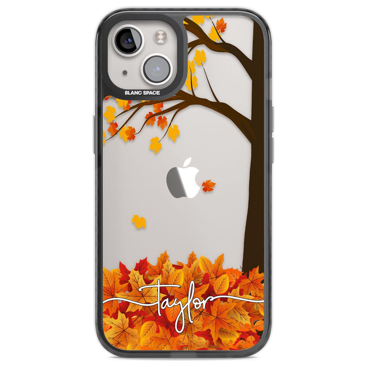 Personalised Autumn Leaves Custom Phone Case iPhone 13 / Black Impact Case,iPhone 12 Pro / Black Impact Case,iPhone 12 / Black Impact Case,iPhone 14 / Black Impact Case,iPhone 15 Plus / Black Impact Case,iPhone 15 / Black Impact Case Blanc Space