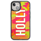 Personalised Colourful Neon Camo Custom Phone Case iPhone 12 / Black Impact Case,iPhone 13 / Black Impact Case,iPhone 12 Pro / Black Impact Case,iPhone 14 / Black Impact Case,iPhone 15 Plus / Black Impact Case,iPhone 15 / Black Impact Case Blanc Space