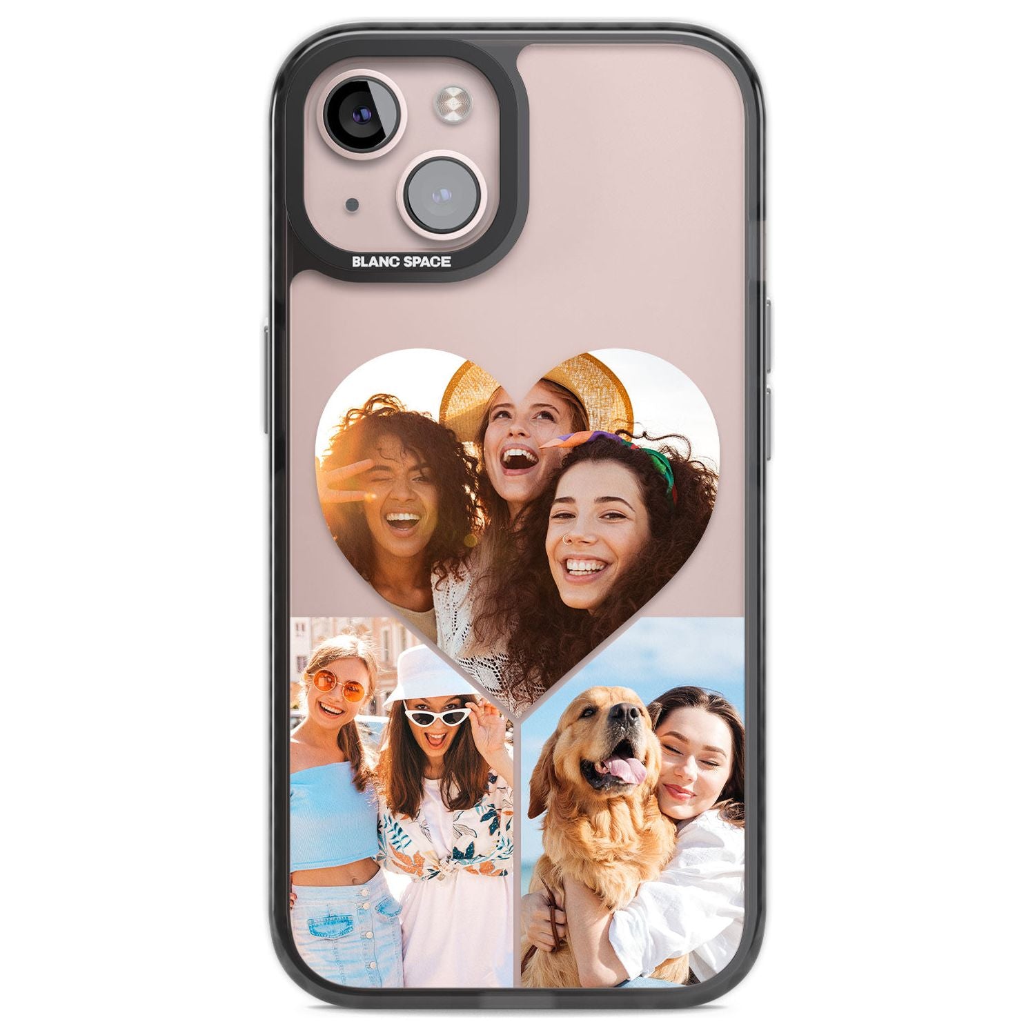 Personalised Heart Photo GridPhone Case for iPhone 14