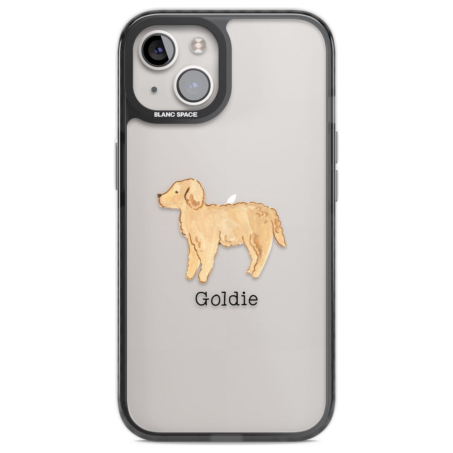 Personalised Hand Painted Goldendoodle Custom Phone Case iPhone 12 / Black Impact Case,iPhone 13 / Black Impact Case,iPhone 12 Pro / Black Impact Case,iPhone 14 / Black Impact Case,iPhone 15 Plus / Black Impact Case,iPhone 15 / Black Impact Case Blanc Space
