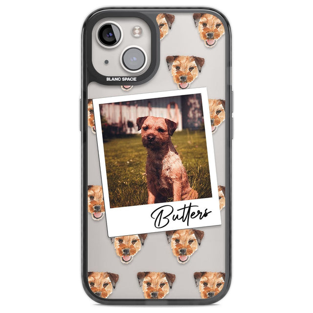 Personalised Border Terrier - Dog Photo Custom Phone Case iPhone 12 / Black Impact Case,iPhone 13 / Black Impact Case,iPhone 12 Pro / Black Impact Case,iPhone 14 / Black Impact Case,iPhone 15 Plus / Black Impact Case,iPhone 15 / Black Impact Case Blanc Space