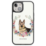 Personalised German Shepherd - Watercolour Dog Portrait Custom Phone Case iPhone 12 / Black Impact Case,iPhone 13 / Black Impact Case,iPhone 12 Pro / Black Impact Case,iPhone 14 / Black Impact Case,iPhone 15 Plus / Black Impact Case,iPhone 15 / Black Impact Case Blanc Space