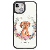 Personalised Hungarian Vizsla - Watercolour Dog Portrait Custom Phone Case iPhone 12 / Black Impact Case,iPhone 13 / Black Impact Case,iPhone 12 Pro / Black Impact Case,iPhone 14 / Black Impact Case,iPhone 15 Plus / Black Impact Case,iPhone 15 / Black Impact Case Blanc Space