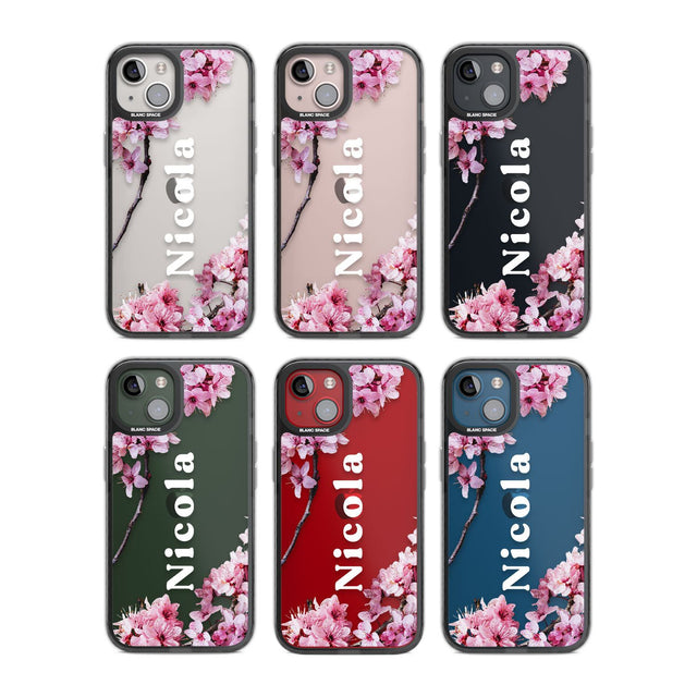 Personalised Cherry Blossoms with Text Custom Phone Case iPhone 15 Pro Max / Black Impact Case,iPhone 15 Plus / Black Impact Case,iPhone 15 Pro / Black Impact Case,iPhone 15 / Black Impact Case,iPhone 15 Pro Max / Impact Case,iPhone 15 Plus / Impact Case,iPhone 15 Pro / Impact Case,iPhone 15 / Impact Case,iPhone 15 Pro Max / Magsafe Black Impact Case,iPhone 15 Plus / Magsafe Black Impact Case,iPhone 15 Pro / Magsafe Black Impact Case,iPhone 15 / Magsafe Black Impact Case,iPhone 14 Pro Max / Black Impact Cas