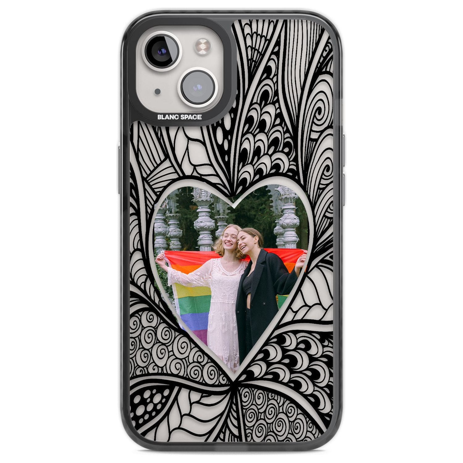 Personalised Henna Heart Photo Case