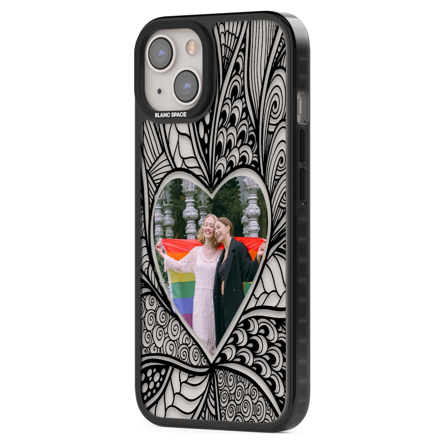 Personalised Henna Heart Photo Case