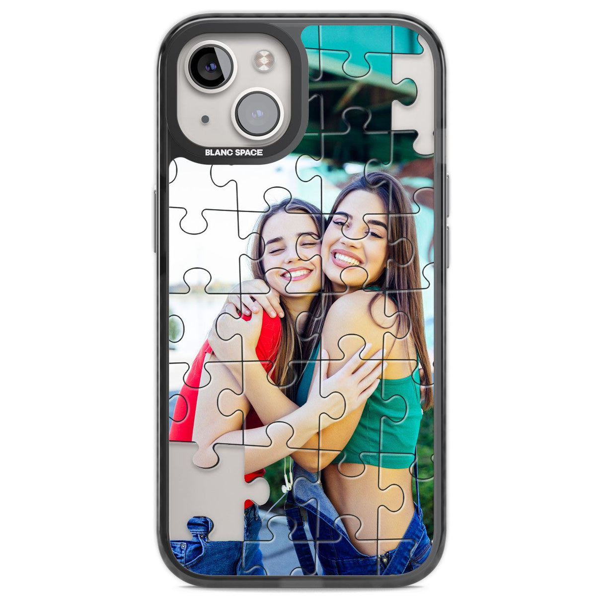 Personalised Jigsaw Puzzle Photo Custom Phone Case iPhone 13 / Black Impact Case,iPhone 12 Pro / Black Impact Case,iPhone 12 / Black Impact Case,iPhone 14 / Black Impact Case,iPhone 15 Plus / Black Impact Case,iPhone 15 / Black Impact Case Blanc Space