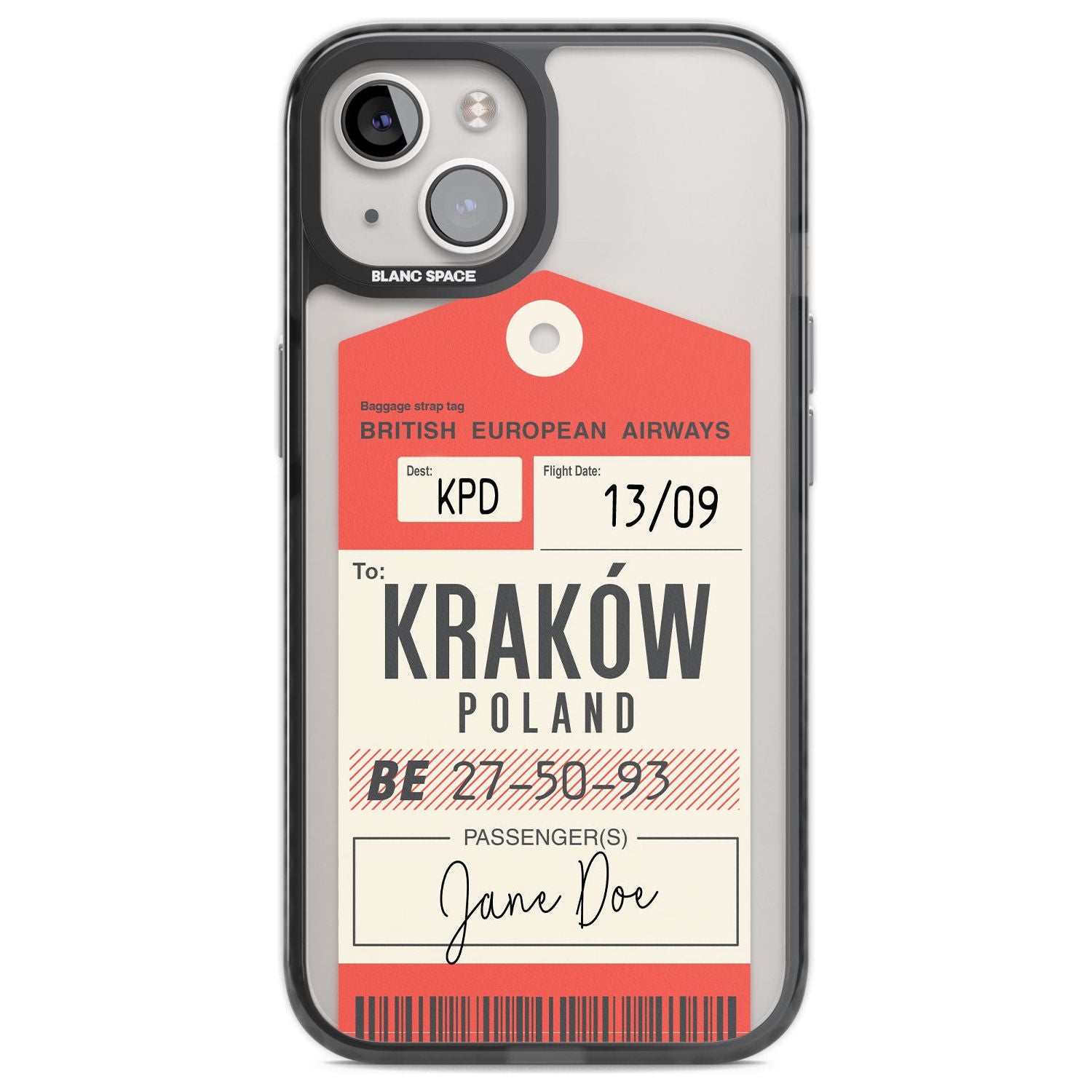 Personalised Vintage BEA Luggage Tag