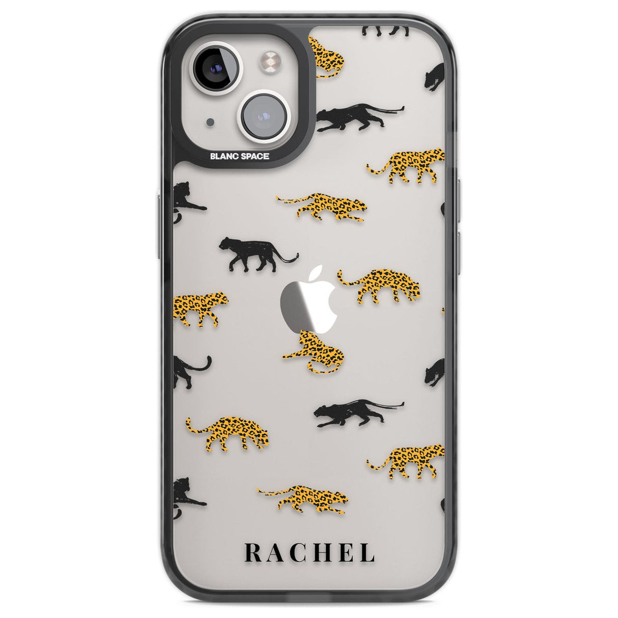 Personalised Jaguar Pattern on Transparent Custom Phone Case iPhone 12 / Black Impact Case,iPhone 13 / Black Impact Case,iPhone 12 Pro / Black Impact Case,iPhone 14 / Black Impact Case,iPhone 15 Plus / Black Impact Case,iPhone 15 / Black Impact Case Blanc Space