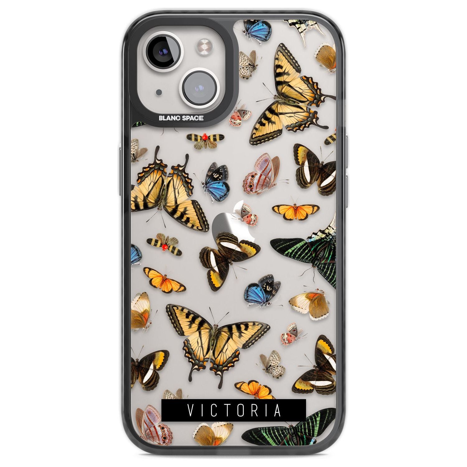 Personalised Photorealistic Butterfly Custom Phone Case iPhone 12 / Black Impact Case,iPhone 13 / Black Impact Case,iPhone 12 Pro / Black Impact Case,iPhone 14 / Black Impact Case,iPhone 15 Plus / Black Impact Case,iPhone 15 / Black Impact Case Blanc Space