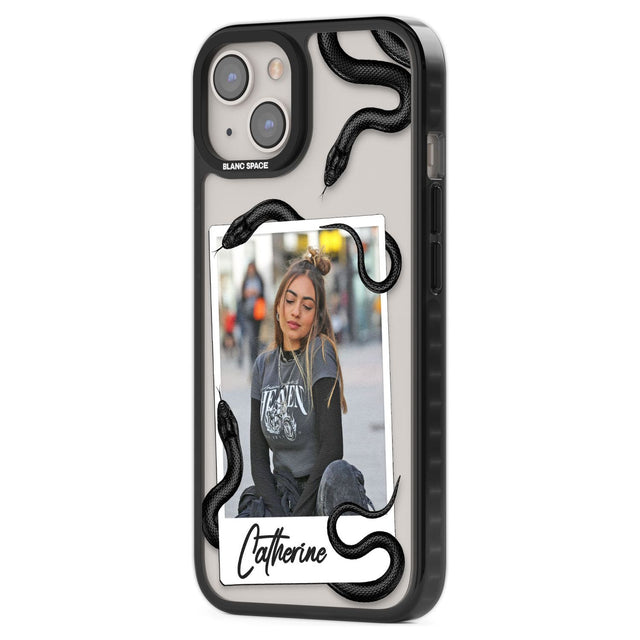 Personalised Snake Instant PhotoPhone Case for iPhone 14