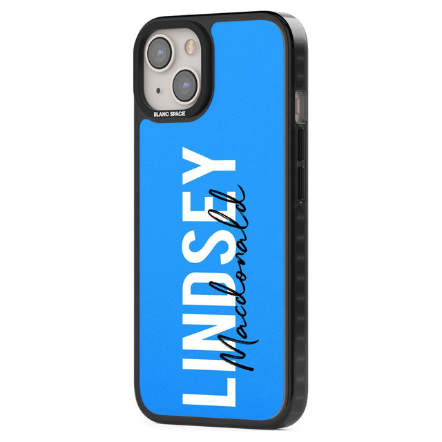 Personalised Bold Name: Blue Custom Phone Case iPhone 15 Pro Max / Black Impact Case,iPhone 15 Plus / Black Impact Case,iPhone 15 Pro / Black Impact Case,iPhone 15 / Black Impact Case,iPhone 15 Pro Max / Impact Case,iPhone 15 Plus / Impact Case,iPhone 15 Pro / Impact Case,iPhone 15 / Impact Case,iPhone 15 Pro Max / Magsafe Black Impact Case,iPhone 15 Plus / Magsafe Black Impact Case,iPhone 15 Pro / Magsafe Black Impact Case,iPhone 15 / Magsafe Black Impact Case,iPhone 14 Pro Max / Black Impact Case,iPhone 1