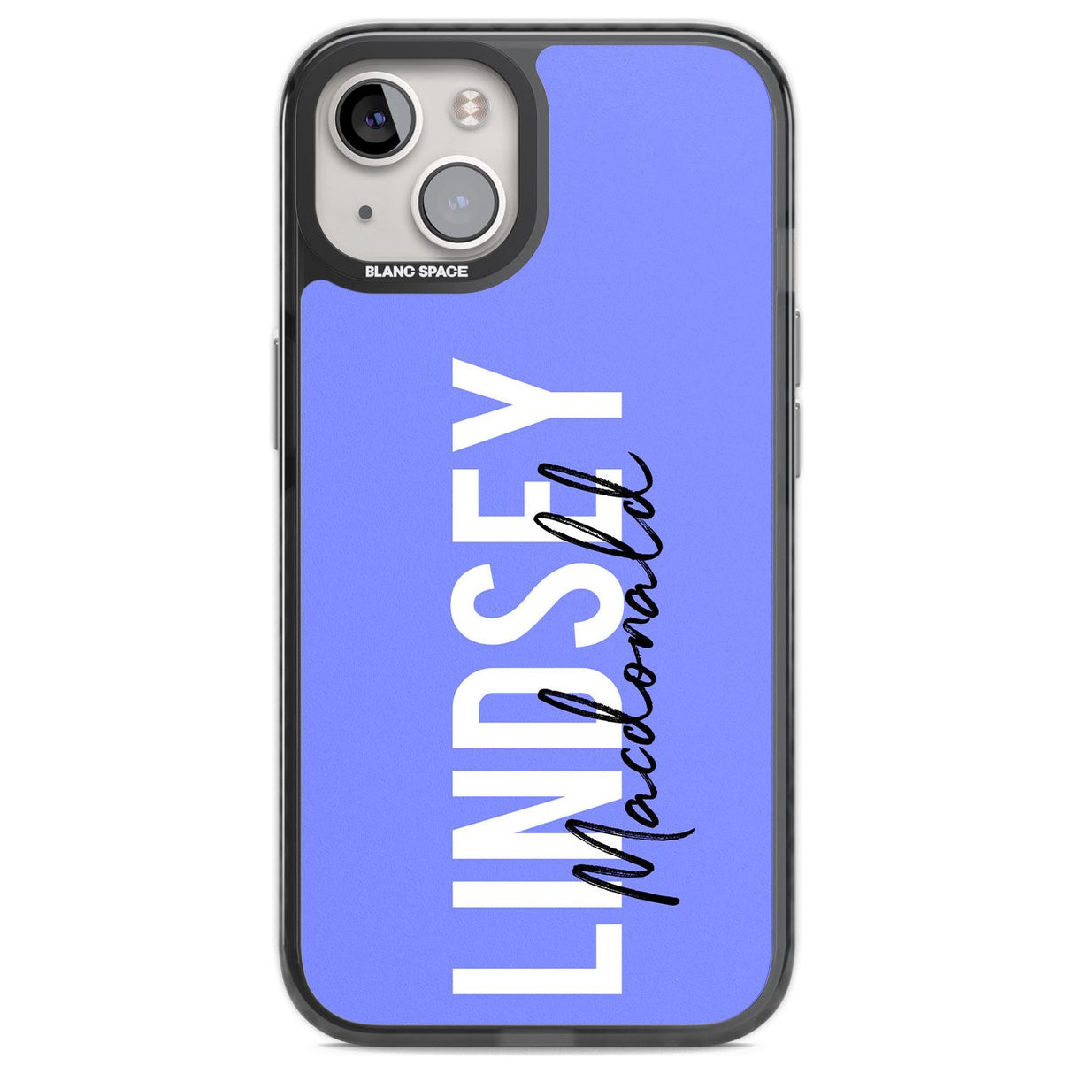 Personalised Bold Name: Purple Custom Phone Case iPhone 12 / Black Impact Case,iPhone 13 / Black Impact Case,iPhone 12 Pro / Black Impact Case,iPhone 14 / Black Impact Case,iPhone 15 Plus / Black Impact Case,iPhone 15 / Black Impact Case Blanc Space