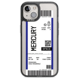 Personalised Mercury Space Travel Ticket Custom Phone Case iPhone 12 / Black Impact Case,iPhone 13 / Black Impact Case,iPhone 12 Pro / Black Impact Case,iPhone 14 / Black Impact Case,iPhone 15 Plus / Black Impact Case,iPhone 15 / Black Impact Case Blanc Space