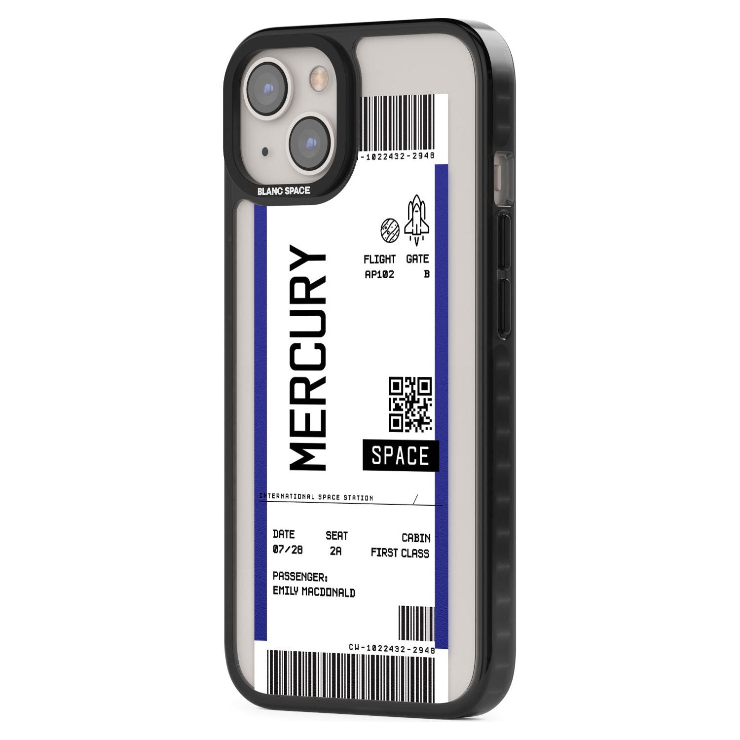Personalised Mercury Space Travel Ticket
