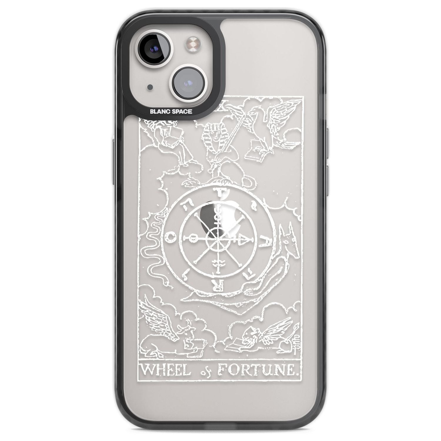 Personalised Wheel of Fortune Tarot Card - White Transparent