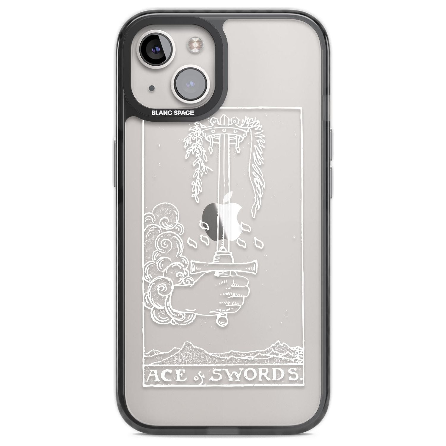 Personalised Ace of Swords Tarot Card - White Transparent