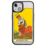 Personalised Strength Tarot Card - Colour Custom Phone Case iPhone 12 / Black Impact Case,iPhone 13 / Black Impact Case,iPhone 12 Pro / Black Impact Case,iPhone 14 / Black Impact Case,iPhone 15 Plus / Black Impact Case,iPhone 15 / Black Impact Case Blanc Space