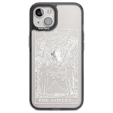 Personalised The Lovers Tarot Card - White Transparent Custom Phone Case iPhone 12 / Black Impact Case,iPhone 13 / Black Impact Case,iPhone 12 Pro / Black Impact Case,iPhone 14 / Black Impact Case,iPhone 15 Plus / Black Impact Case,iPhone 15 / Black Impact Case Blanc Space