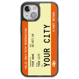 Personalised Create Your Own Train Ticket Custom Phone Case iPhone 13 / Black Impact Case,iPhone 12 Pro / Black Impact Case,iPhone 12 / Black Impact Case,iPhone 14 / Black Impact Case,iPhone 15 Plus / Black Impact Case,iPhone 15 / Black Impact Case Blanc Space