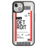 Personalised Detroit Boarding Pass Custom Phone Case iPhone 12 / Black Impact Case,iPhone 13 / Black Impact Case,iPhone 12 Pro / Black Impact Case,iPhone 14 / Black Impact Case,iPhone 15 Plus / Black Impact Case,iPhone 15 / Black Impact Case Blanc Space