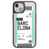 Personalised Barcelona Boarding Pass Custom Phone Case iPhone 12 / Black Impact Case,iPhone 13 / Black Impact Case,iPhone 12 Pro / Black Impact Case,iPhone 14 / Black Impact Case,iPhone 15 Plus / Black Impact Case,iPhone 15 / Black Impact Case Blanc Space