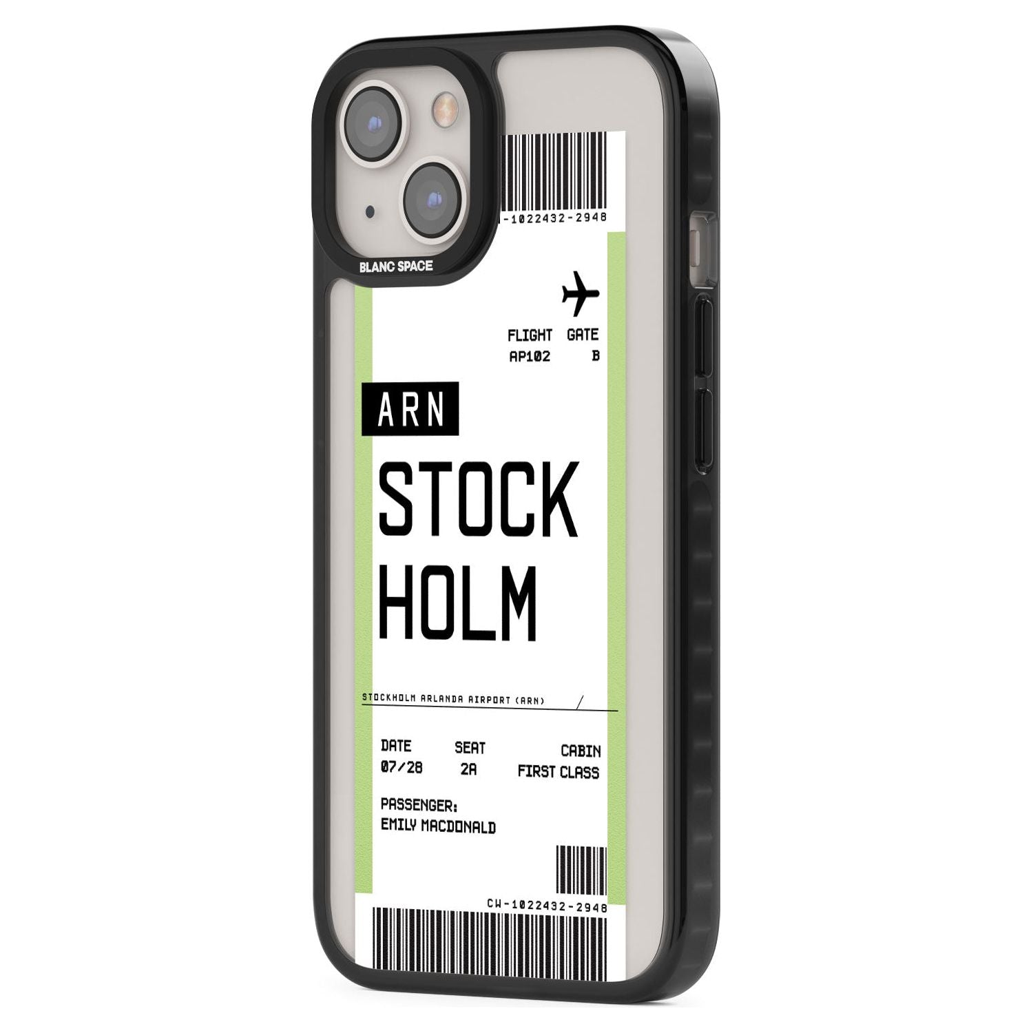 Personalised Stockholm Boarding Pass