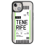 Personalised Tenerife Boarding Pass Custom Phone Case iPhone 12 / Black Impact Case,iPhone 13 / Black Impact Case,iPhone 12 Pro / Black Impact Case,iPhone 14 / Black Impact Case,iPhone 15 Plus / Black Impact Case,iPhone 15 / Black Impact Case Blanc Space