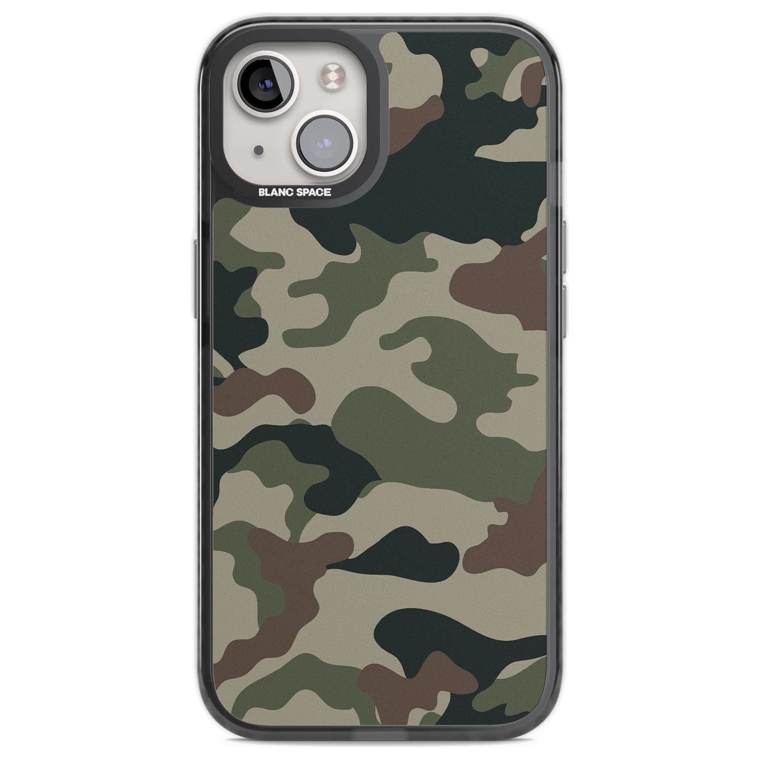 Green and Brown Camo Phone Case iPhone 13 / Black Impact Case,iPhone 12 Pro / Black Impact Case,iPhone 12 / Black Impact Case,iPhone 14 / Black Impact Case,iPhone 15 Plus / Black Impact Case,iPhone 15 / Black Impact Case Blanc Space