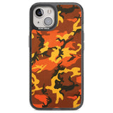 Orange Camo Phone Case iPhone 13 / Black Impact Case,iPhone 12 Pro / Black Impact Case,iPhone 12 / Black Impact Case,iPhone 14 / Black Impact Case,iPhone 15 Plus / Black Impact Case,iPhone 15 / Black Impact Case Blanc Space