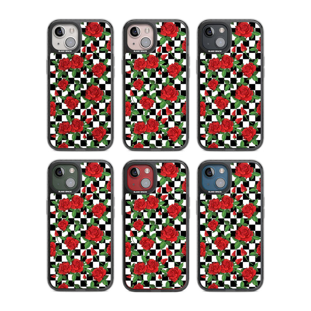 Checkered Pattern & Red Roses Phone Case iPhone 15 Pro Max / Black Impact Case,iPhone 15 Plus / Black Impact Case,iPhone 15 Pro / Black Impact Case,iPhone 15 / Black Impact Case,iPhone 15 Pro Max / Impact Case,iPhone 15 Plus / Impact Case,iPhone 15 Pro / Impact Case,iPhone 15 / Impact Case,iPhone 15 Pro Max / Magsafe Black Impact Case,iPhone 15 Plus / Magsafe Black Impact Case,iPhone 15 Pro / Magsafe Black Impact Case,iPhone 15 / Magsafe Black Impact Case,iPhone 14 Pro Max / Black Impact Case,iPhone 14 Plus