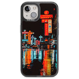 Neon City Phone Case iPhone 12 / Black Impact Case,iPhone 13 / Black Impact Case,iPhone 12 Pro / Black Impact Case,iPhone 14 / Black Impact Case,iPhone 15 Plus / Black Impact Case,iPhone 15 / Black Impact Case Blanc Space