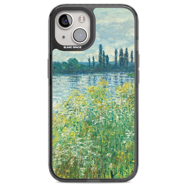 Banks of the Seine by Claude Monet Phone Case iPhone 12 / Black Impact Case,iPhone 13 / Black Impact Case,iPhone 12 Pro / Black Impact Case,iPhone 14 / Black Impact Case,iPhone 15 Plus / Black Impact Case,iPhone 15 / Black Impact Case Blanc Space