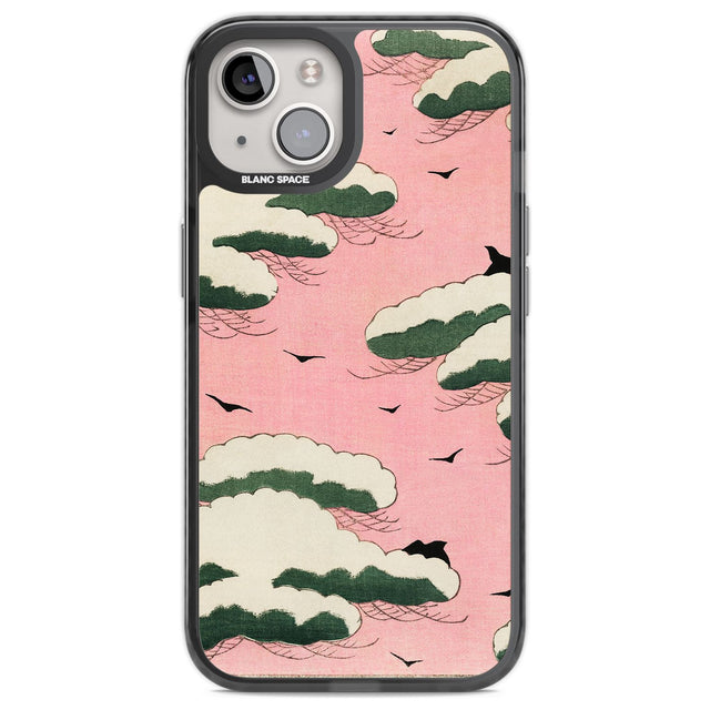 Japanese Pink Sky by Watanabe Seitei Phone Case iPhone 12 / Black Impact Case,iPhone 13 / Black Impact Case,iPhone 12 Pro / Black Impact Case,iPhone 14 / Black Impact Case,iPhone 15 Plus / Black Impact Case,iPhone 15 / Black Impact Case Blanc Space