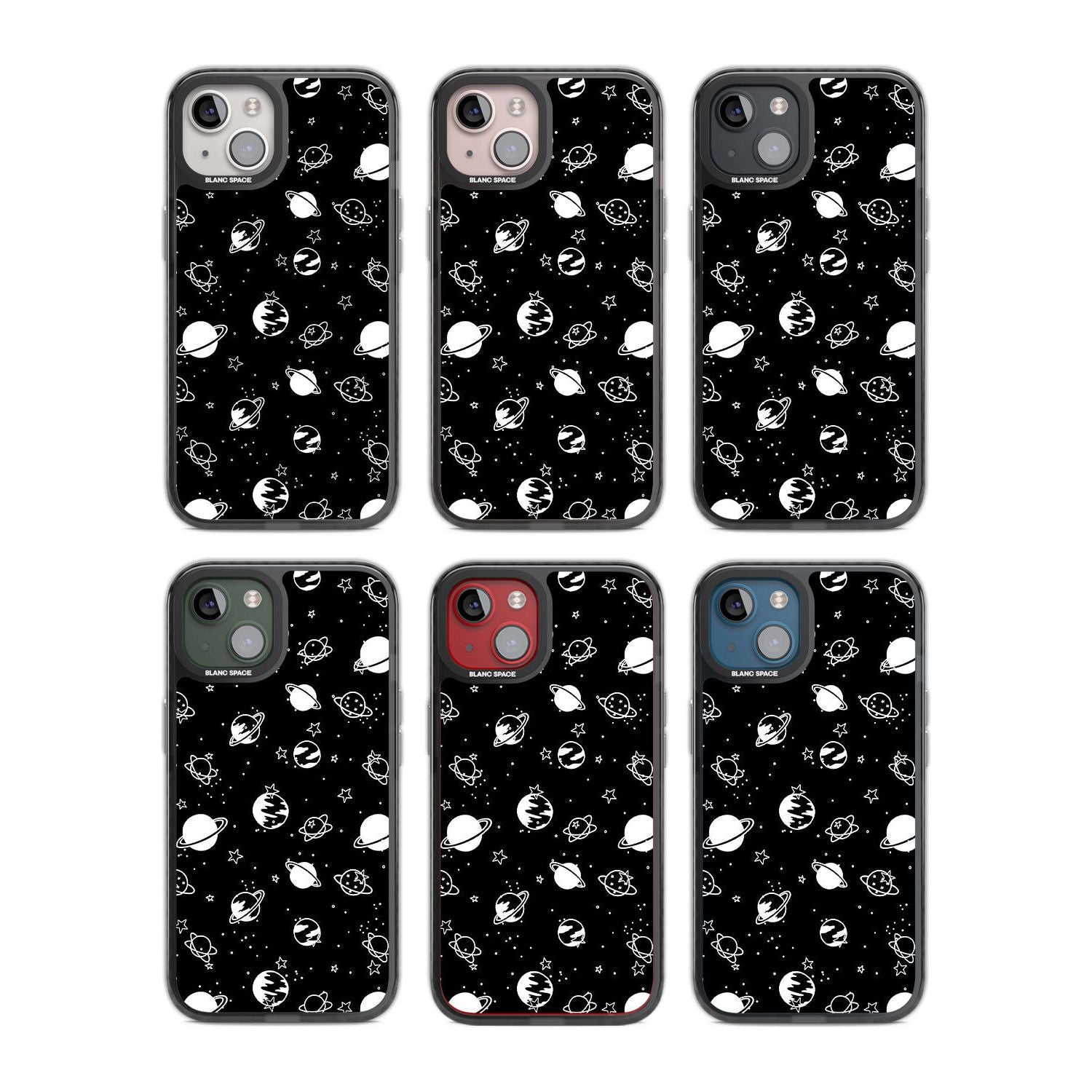White Planets On Black