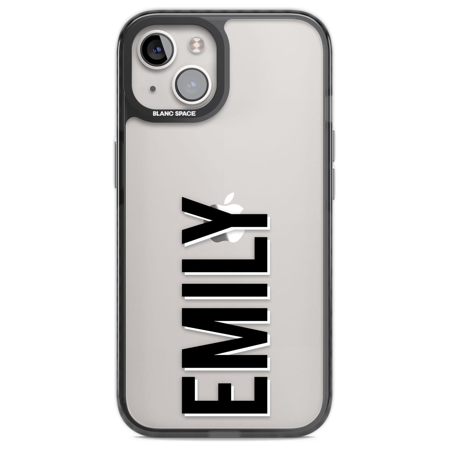 Personalised Clear Text  3A Custom Phone Case iPhone 12 / Black Impact Case,iPhone 13 / Black Impact Case,iPhone 12 Pro / Black Impact Case,iPhone 14 / Black Impact Case,iPhone 15 Plus / Black Impact Case,iPhone 15 / Black Impact Case Blanc Space